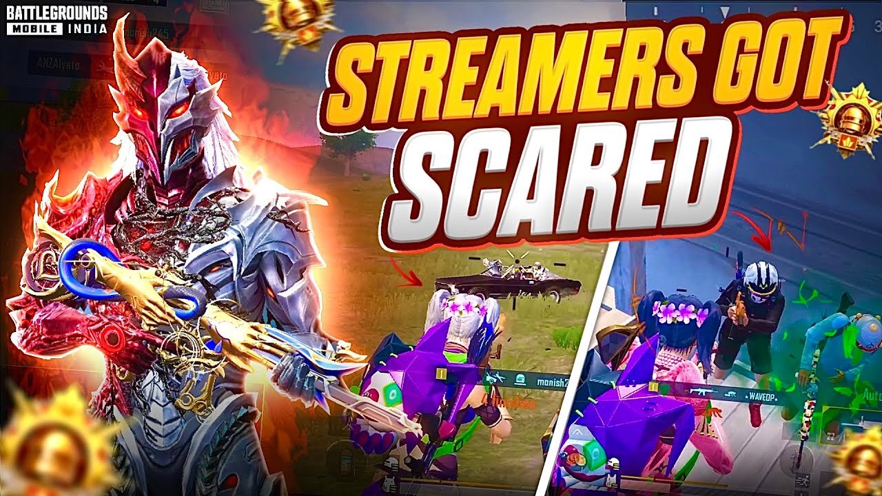 8 STREAMERS Got Scared 😱 | Bixi Op vs Streamers | BGMI