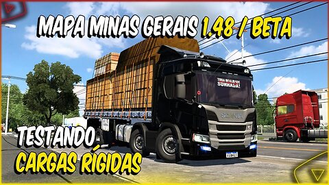 ETS2 1.48 MAPA MINAS GERAIS TESTANDO AS NOVAS CARGAS RÍGIDAS NO MAPA NOVA CIDADE E FAZENDA