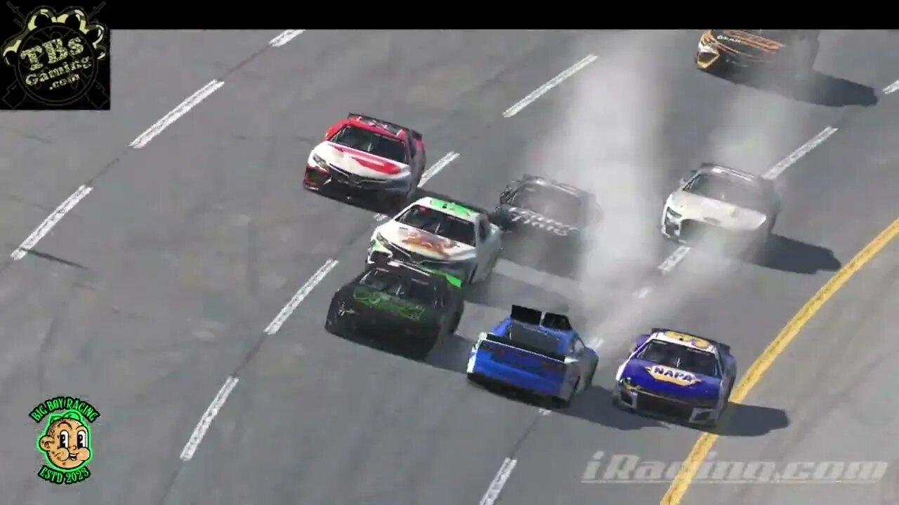 Close call at Dega #iracing