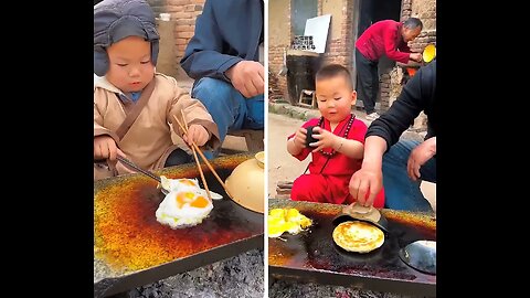 Chinese burger Grandma’s fried eggs