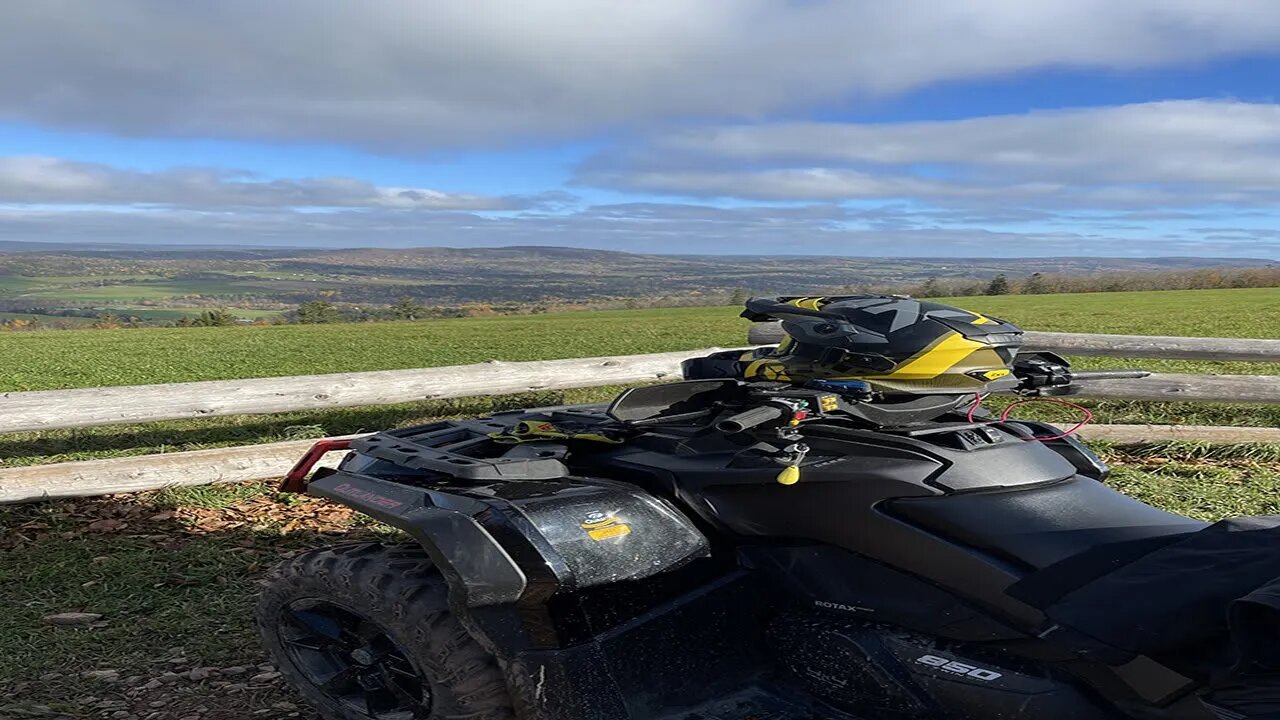 Epic Trail ATV Ride Thru Sussex big salmon river - Canadian Nature