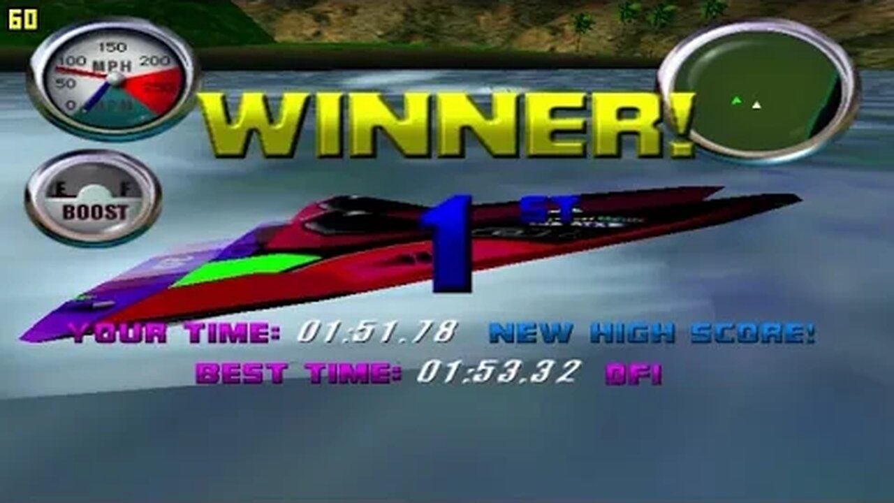 Hydro Thunder (1999) Lost Island Race #2 | Sega Dreamcast ReDream Emulator PC 1440p 60FPS