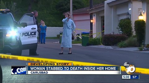 Woman stabbed to death in Carlsbad home during burglary