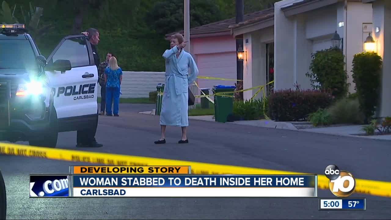 Woman stabbed to death in Carlsbad home during burglary