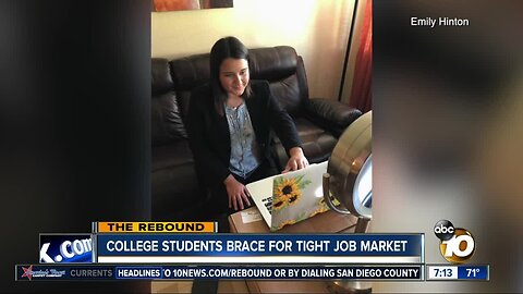 College students adjust to online job interviews