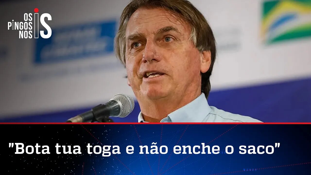 Na presença de Daniel Silveira, Bolsonaro sobe o tom contra Moraes