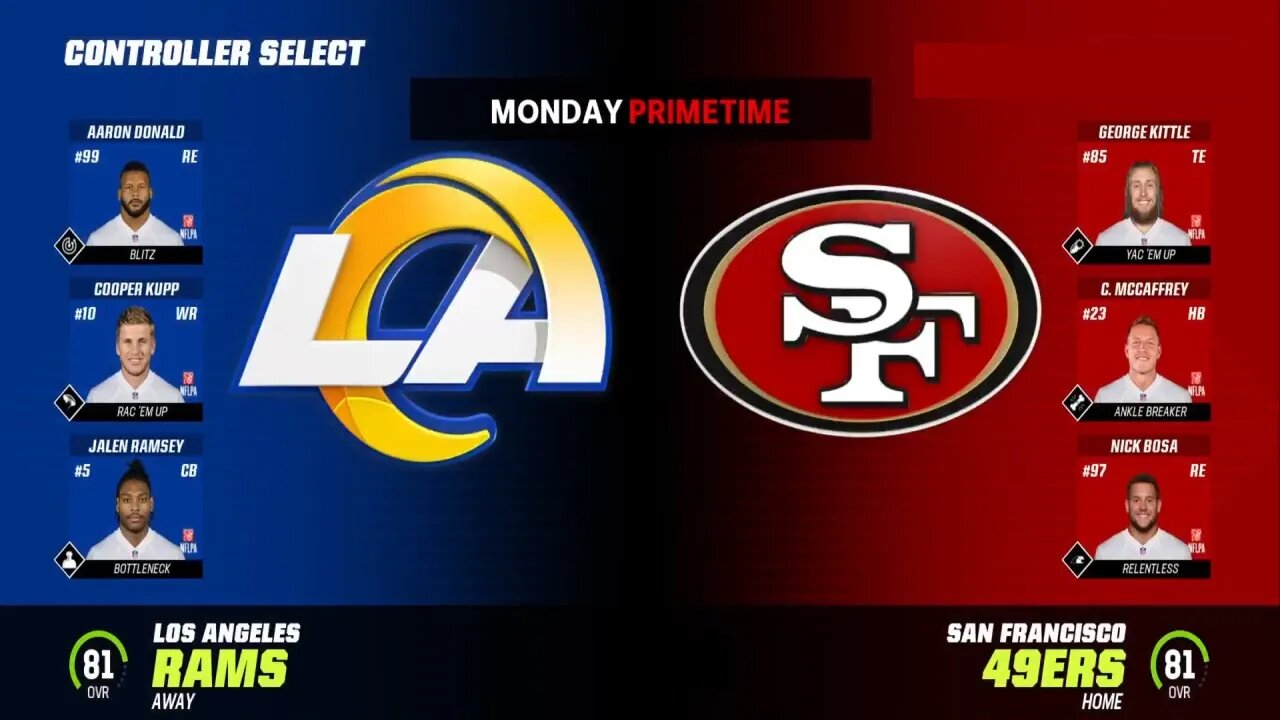 Madden Nfl 23 49ers Vs Rams Simulation Franchise S1 W4