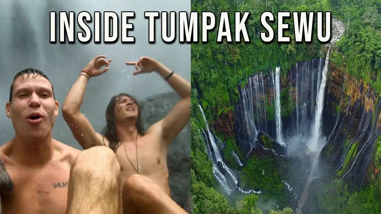 UNDERNEATH ONE OF THE WORLD'S BEST WATERFALLS | TUMPAK SEWU (120 METERS) | Java, Indonesia