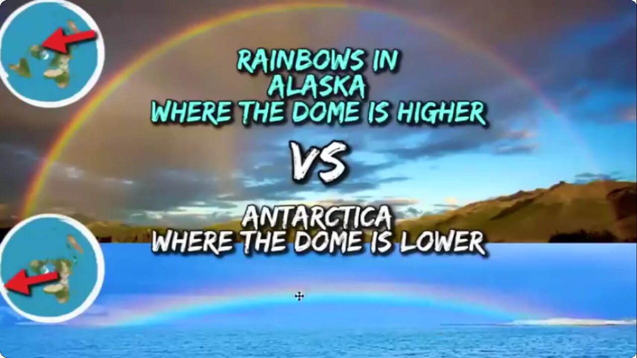 FLAT RAINBOWS PROVE THE FIRMAMENT IS CLOSER IN ANTARTICA