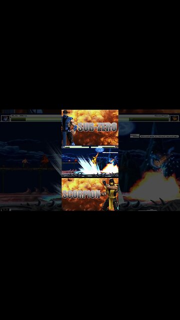 MUGEN SUDDEN DEATH | Sub-Zero VS Scorpion #shorts #mugen #Mortalkombat
