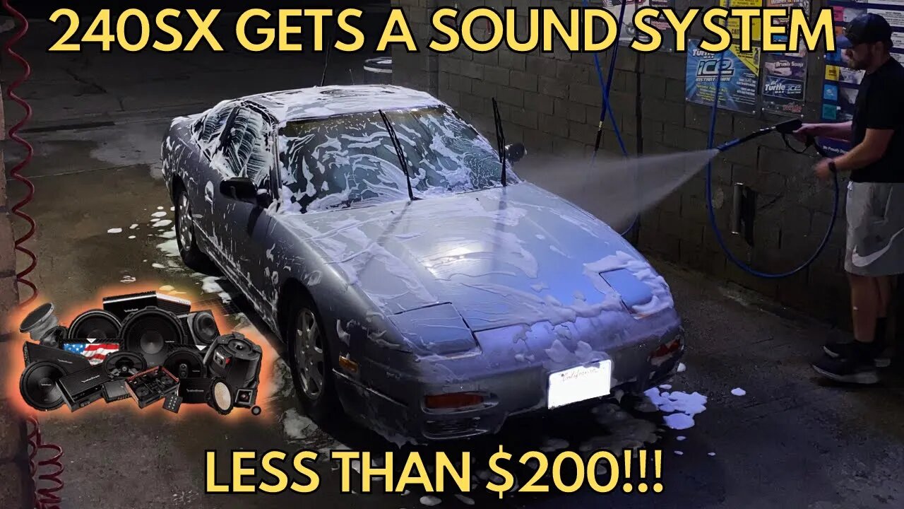 240SX GETS SOUND SYSTEM!!!