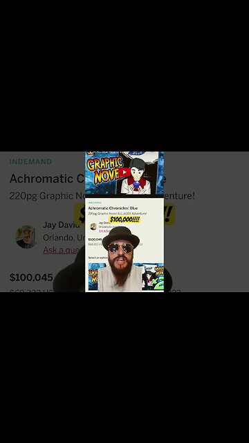 Drunk3PO’s Graphic Novel Hits 100k! #shorts #achromatic Achromatic Chronicles: Blue #ironage #comics