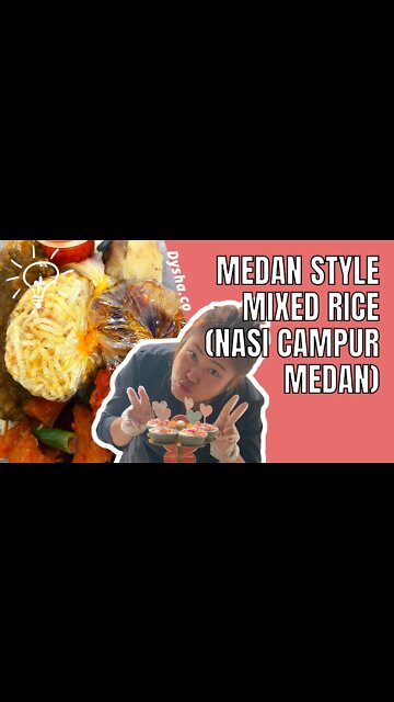Takeaway Medan Style Mixed Rice (Nasi Campur Medan). Food Ideas and Inspiration. #shorts