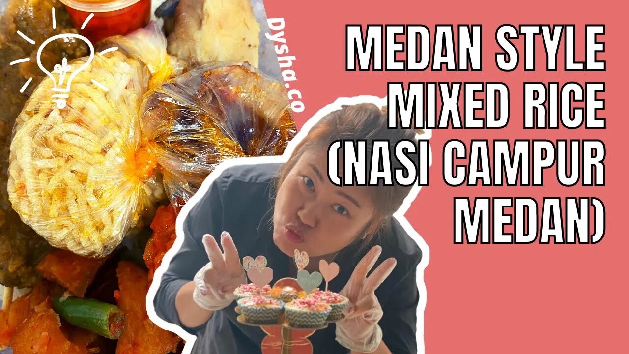 Takeaway Medan Style Mixed Rice (Nasi Campur Medan). Food Ideas and Inspiration. #shorts