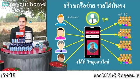 ทำงานออนไลน์ ไม่ต้องลงทุน หารายได้ออนไลน์ จาก 4ไล้ฟ์ วิทยุออนไลน์ 2565