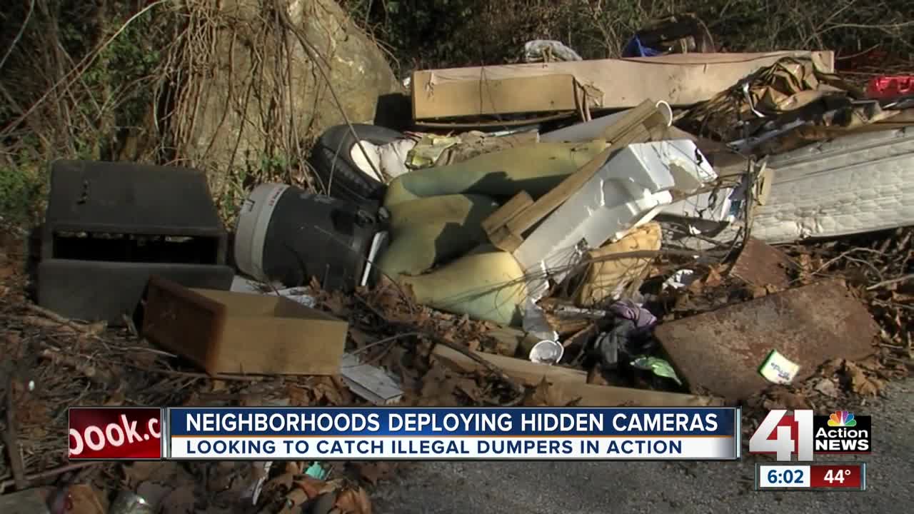 Neighborhoods deploying hidden cameras to stop illegal dumping