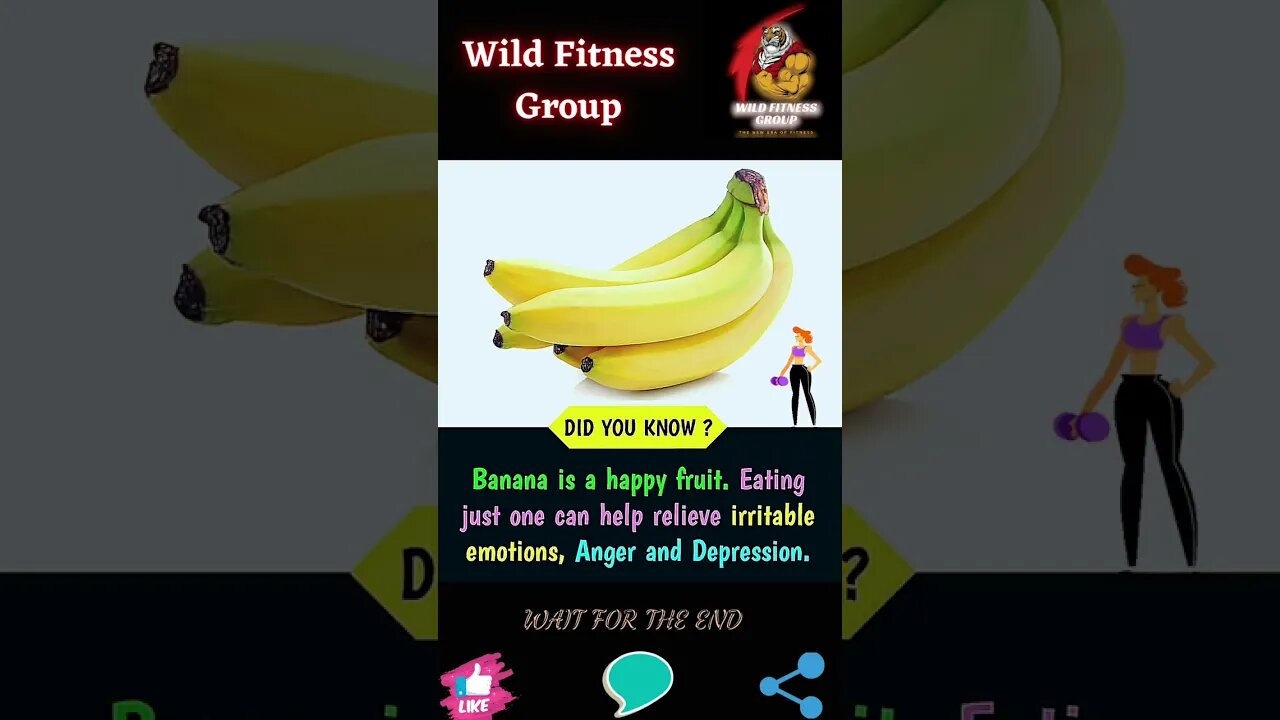 🔥Banana is a happy fruit🔥#shorts🔥#wildfitnessgroup🔥21 January 2023🔥