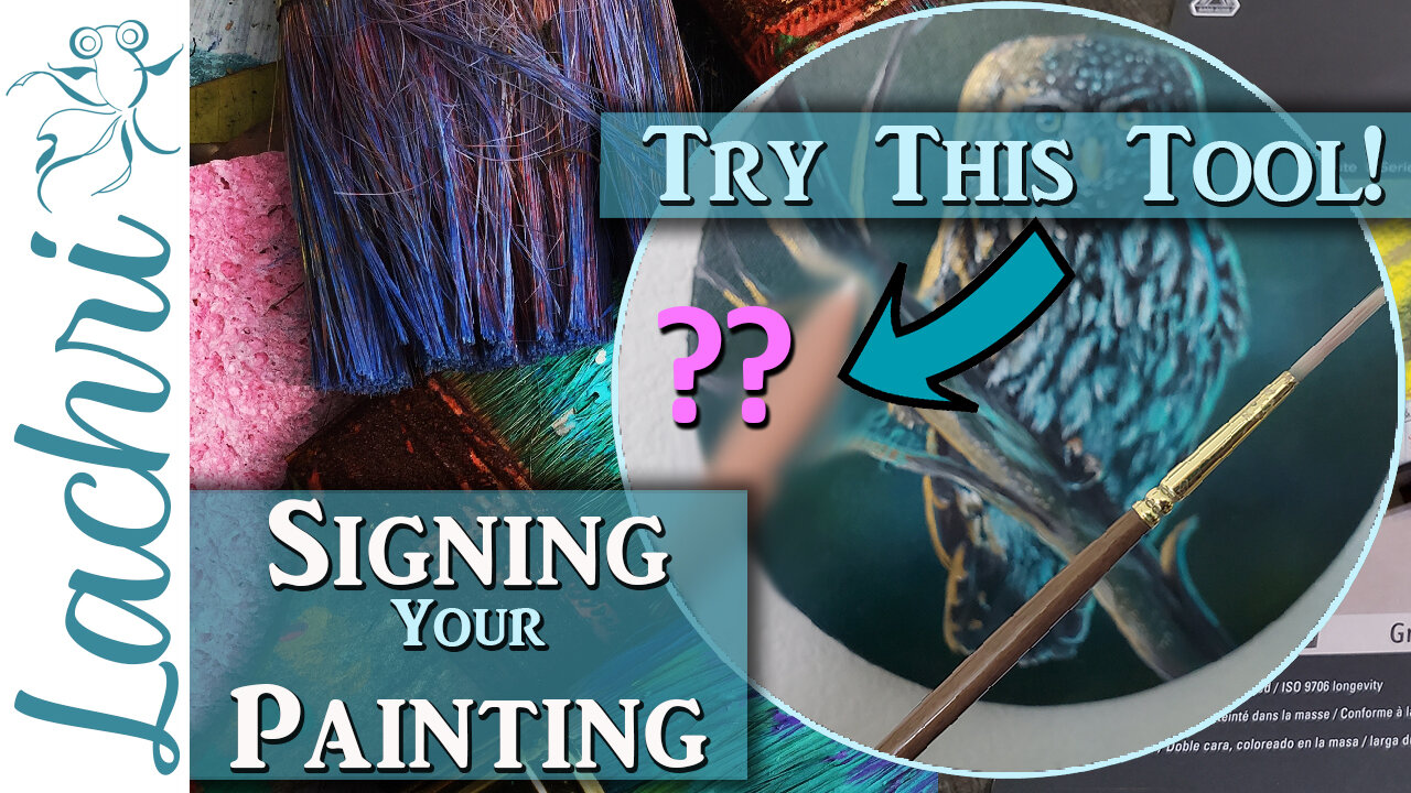 Make your acrylic painting signature look great with this tool!