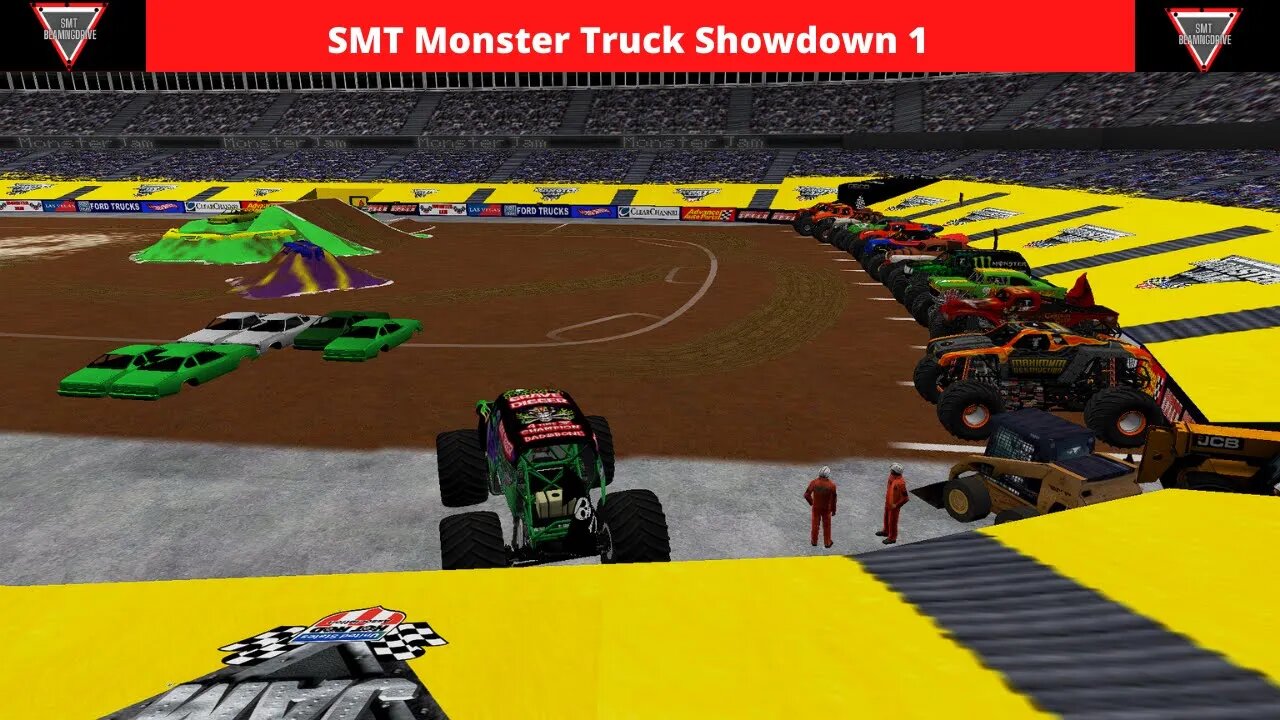 SMT Monster Truck Showdown Episode 1 BeamNG.Drive Monster Jam #BeamNGDriveMonsterJam