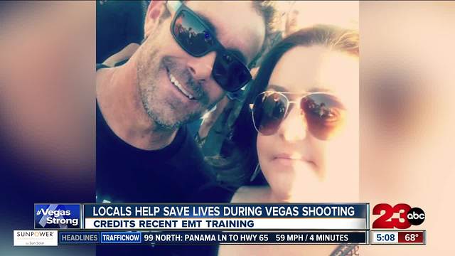 Man credits EMT training for his ability to help save lives during Vegas shooting