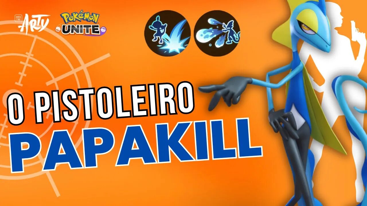 🔫Gameplay de Inteleon com Aquariete + Acrobático! Jogando pela primeira vez | Pokémon Unite