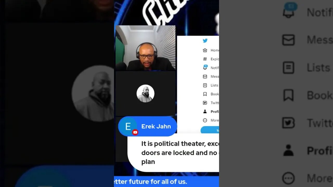 Political theater and the stage is on fire