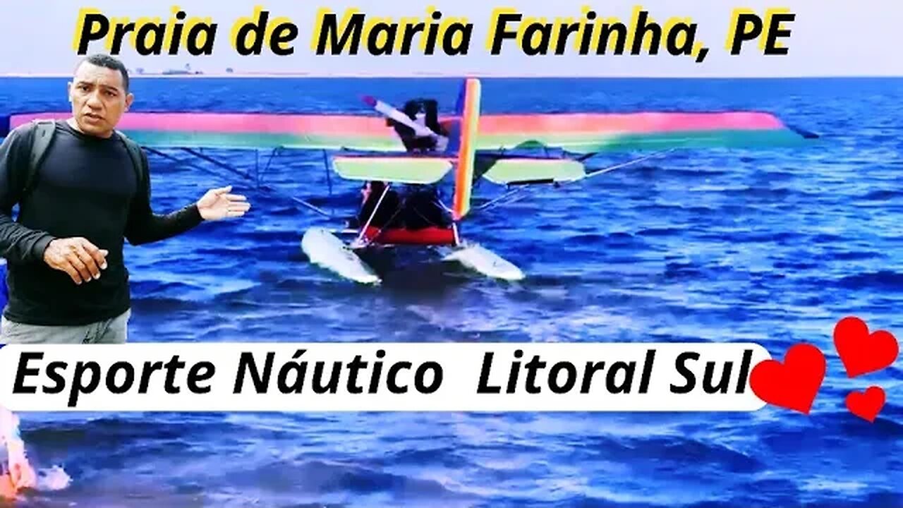 Voos de ultraleve na praia de Maria Farinha, no litoral sul de Pernambuco #aviação #ultraleve