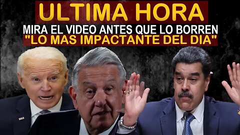 🔴SUCEDIO HOY! URGENTE HACE UNAS HORAS! MIRALO ANTES QUE LO BORREN - NOTICIAS VENEZUELA HOY