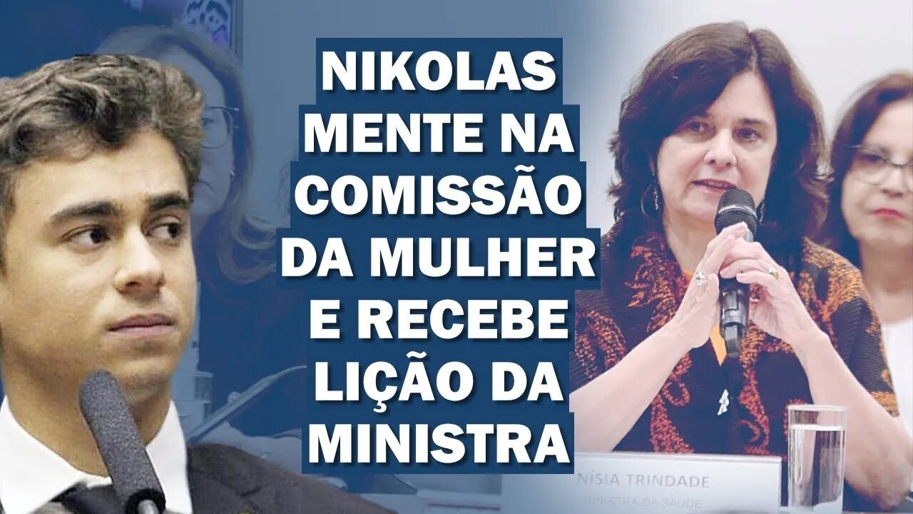 URGENTE! MINISTRA DA SAÚDE NÍZIA TRINDADE DESMONTA NIKOLAS FERREIRA “CHUPETINHA”