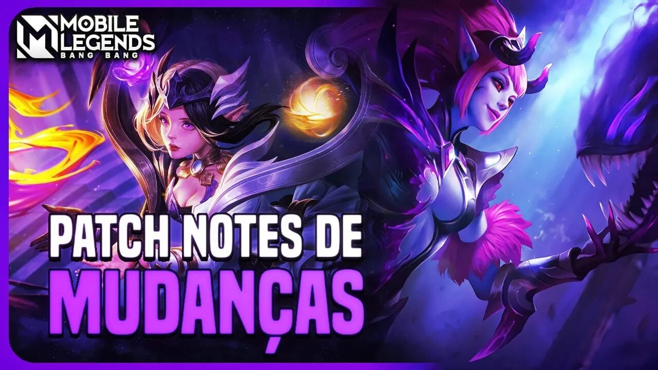 MUDANÇA INSANA NA LUNOX, SELENA E OUTROS | PATCH NOTES SA | MLBB