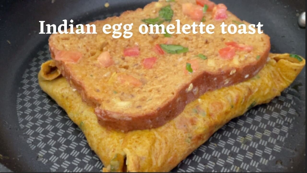 How to make Indian egg omelette toast at home/ Indian street food/one pan toast/在家做印度的歐姆蛋吐司/印度街道小吃