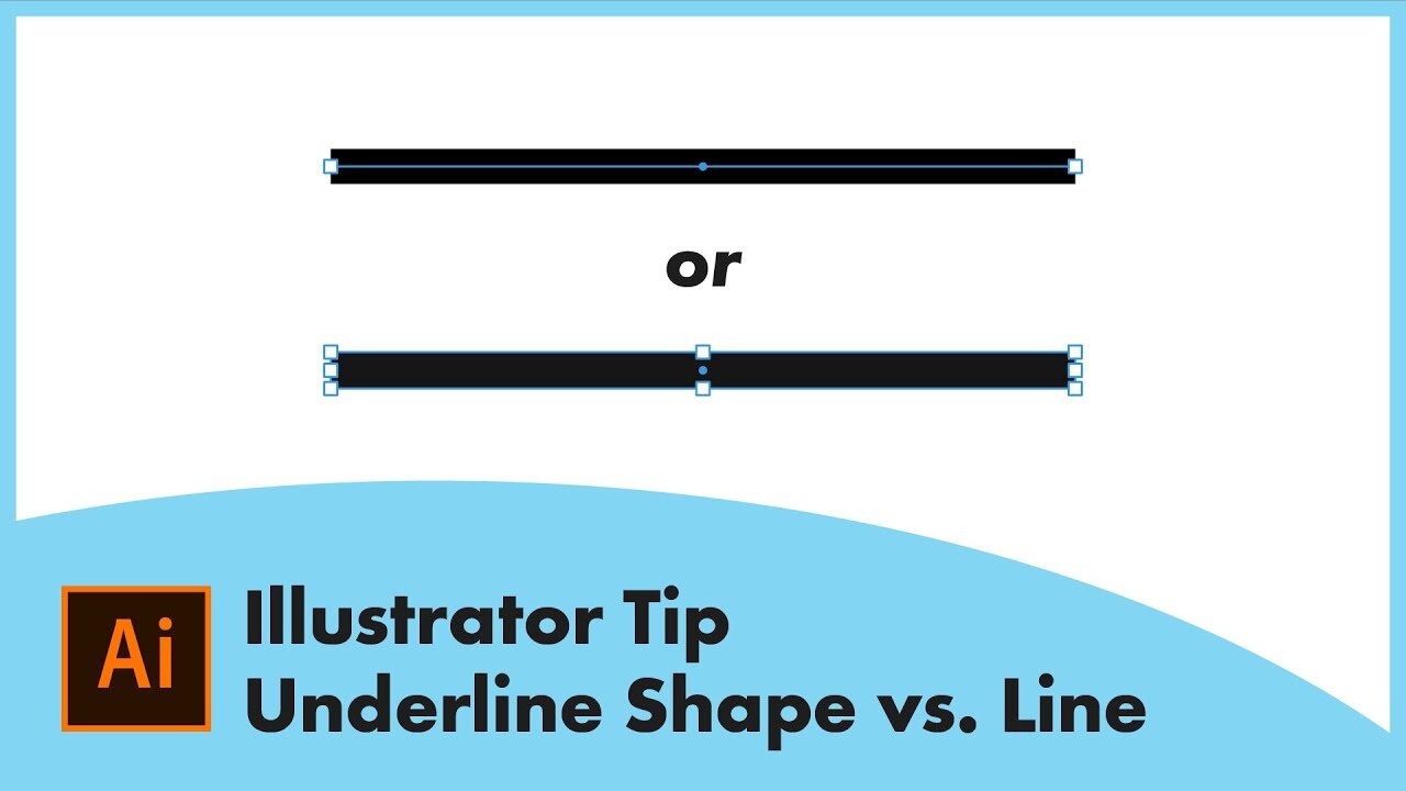 Illustrator Tip | Underline Shape vs. Line