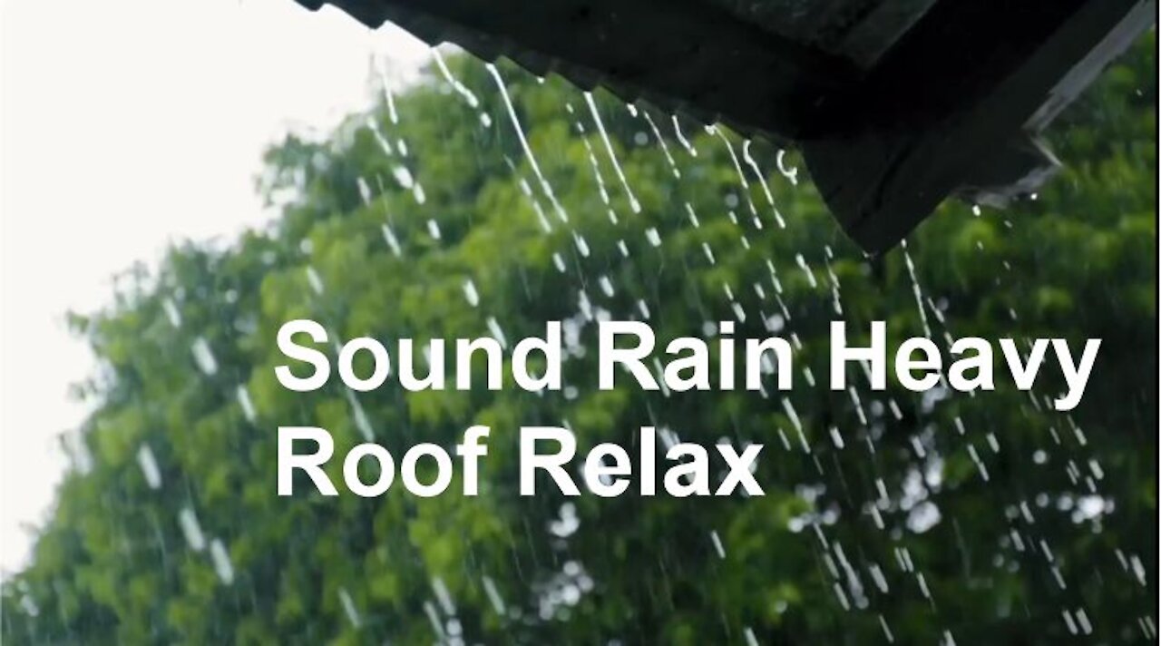 Sound Rain Heavy Roof Relax