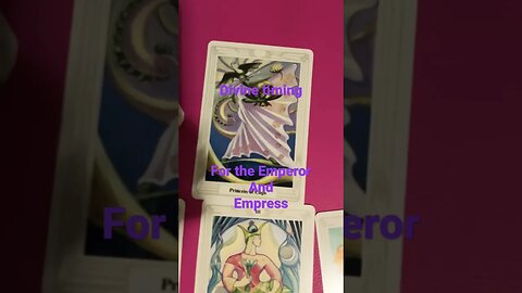 Divine timing for emperor and empress #tarot #shorts