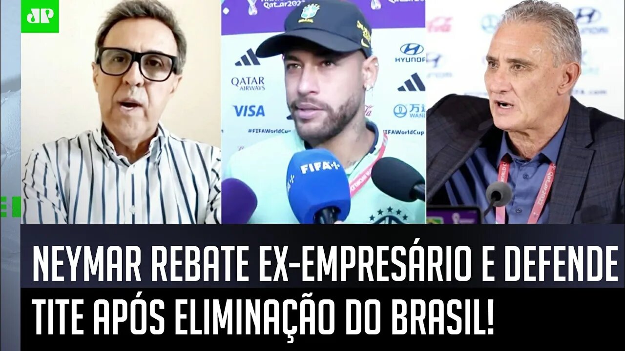 "NÃO FALA MER%@!" Neymar DÁ NO MEIO de ex-empresário ao DEFENDER Tite após Brasil x Croácia na Copa!