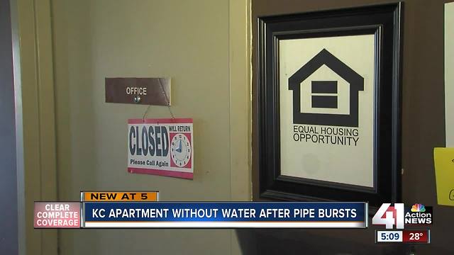 Weekend without water at KC apartment complex