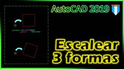 Escalear de tres formas distintas en #AutoCAD