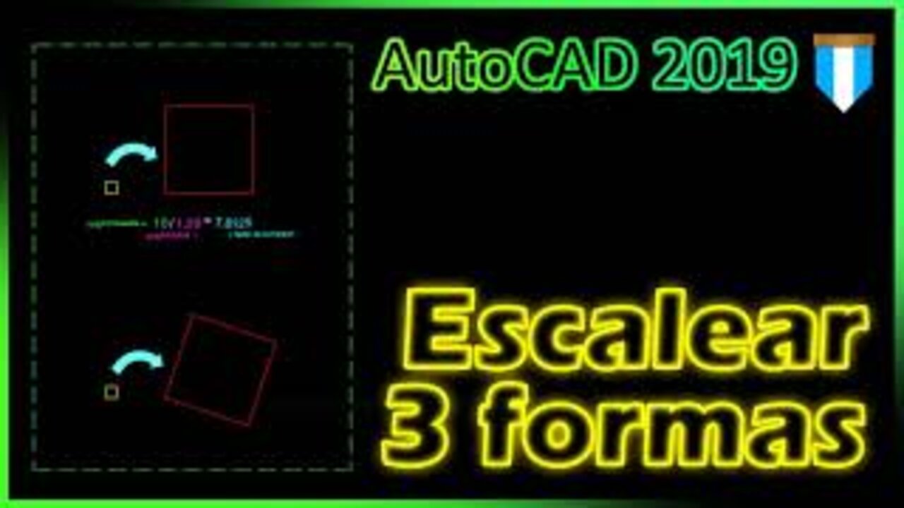 Escalear de tres formas distintas en #AutoCAD