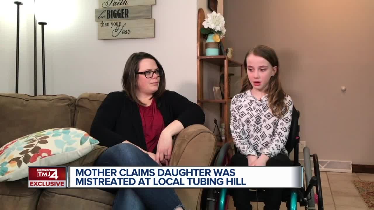 Sheboygan mother baffled full refund was not given after the way special needs daughter was treated on tubing hill