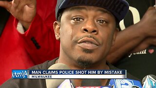 Man says he was mistakenly shot by police