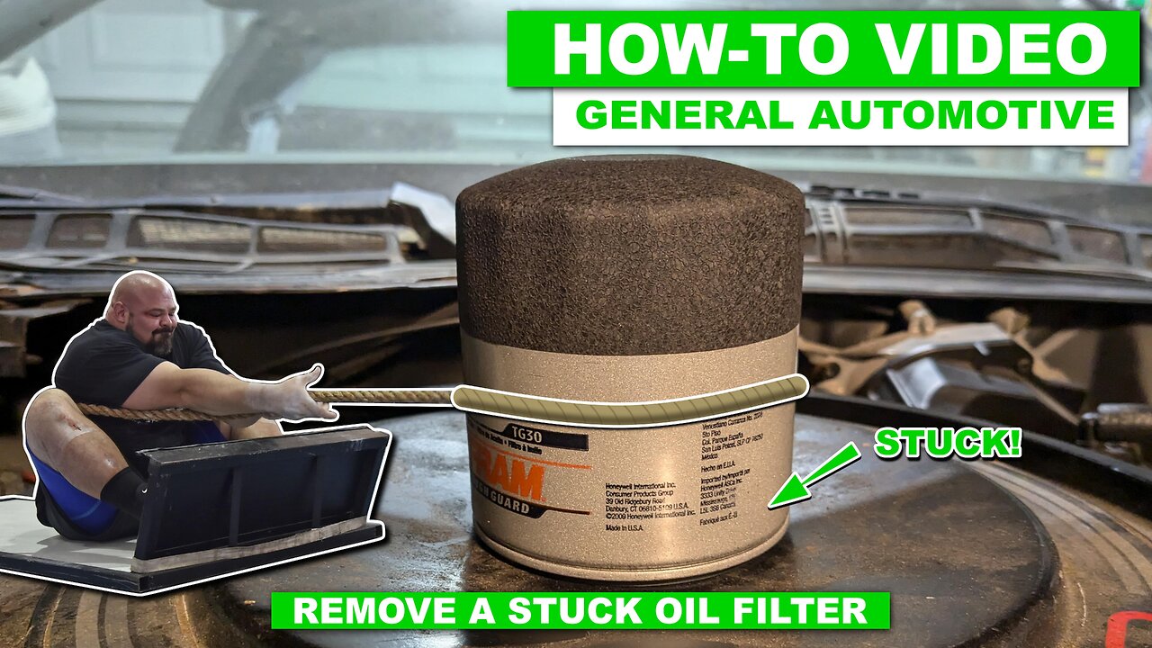 How To - Remove A Stuck Oil Filter - A Few Tips to You Can Use To Remove A Stubborn Oil Filter