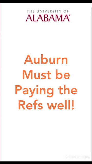 Auburn must be paying Refs well