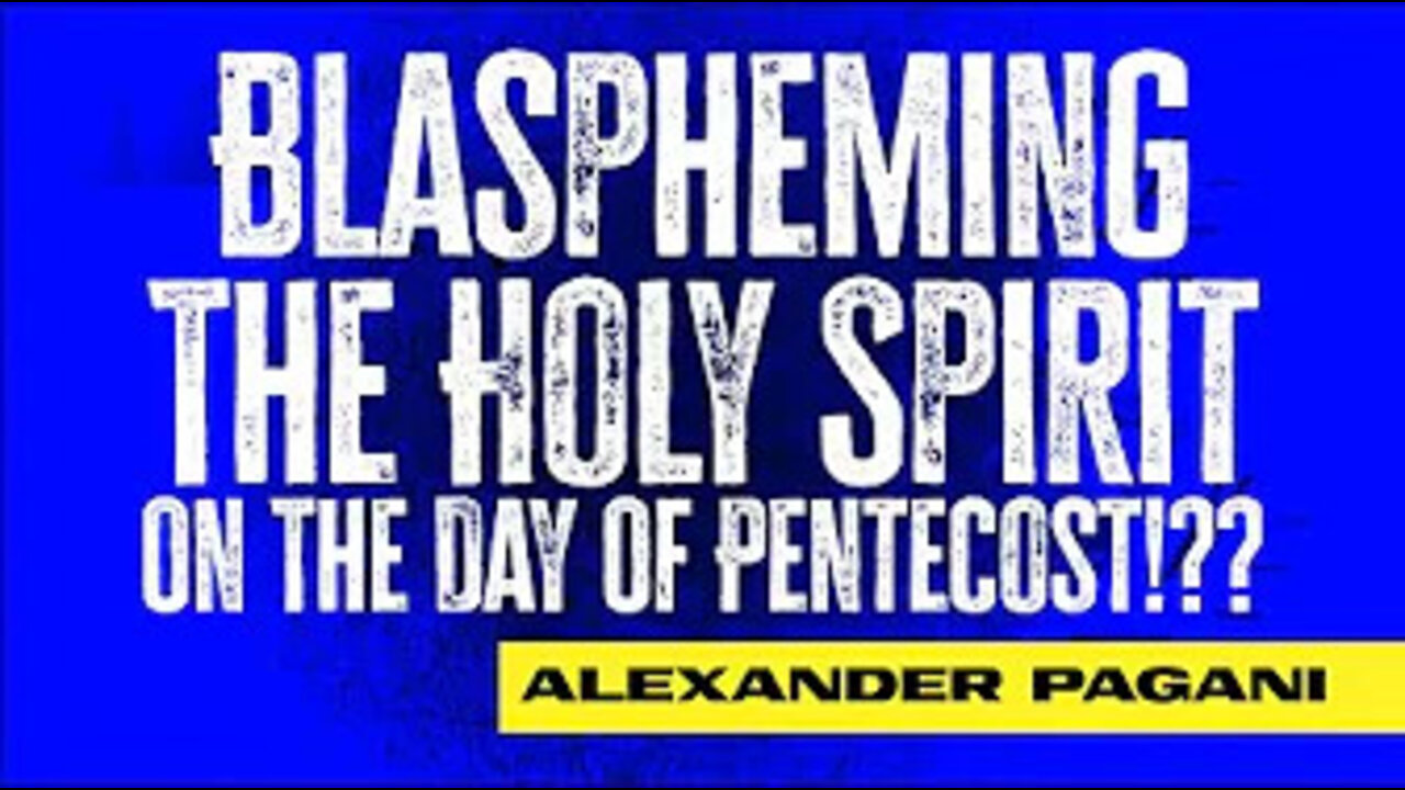 Blaspheming The Holy Spirit On The Day Of Pentecost!??