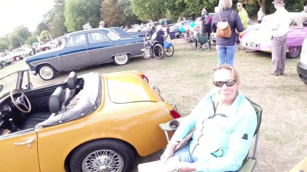 MG MIGET,COLCHESTER CLASSIC CAR SHOW , GEEZER JOHNSON REPORTS