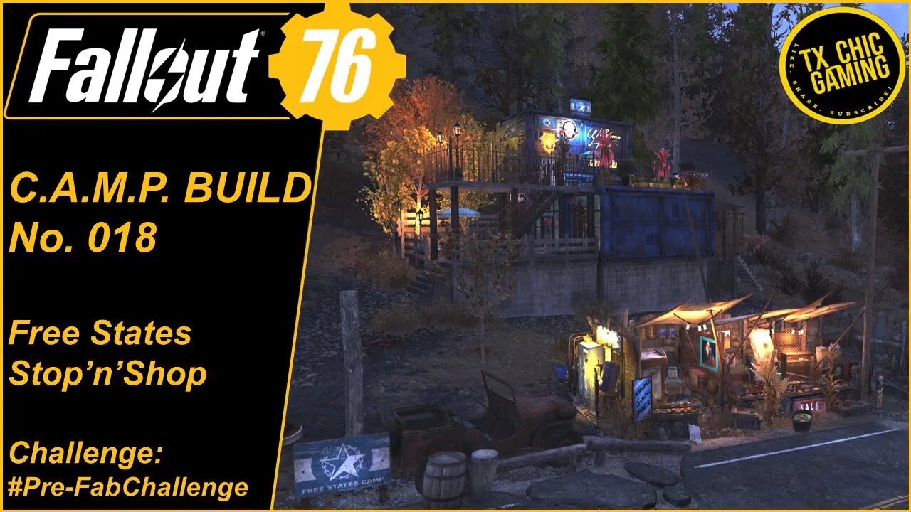 FO76 C.A.M.P. Build No. 018 - Free States Post War Camp