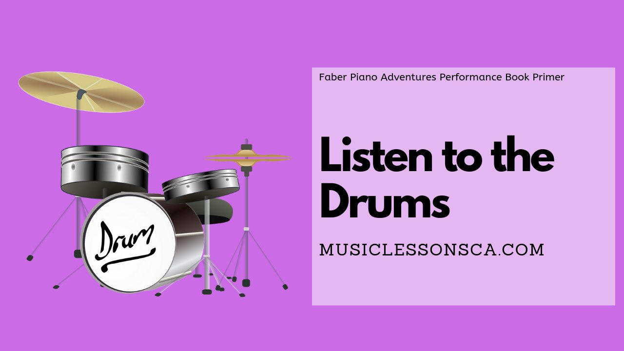 Piano Adventures Performance Book Primer - Listen to the Drums