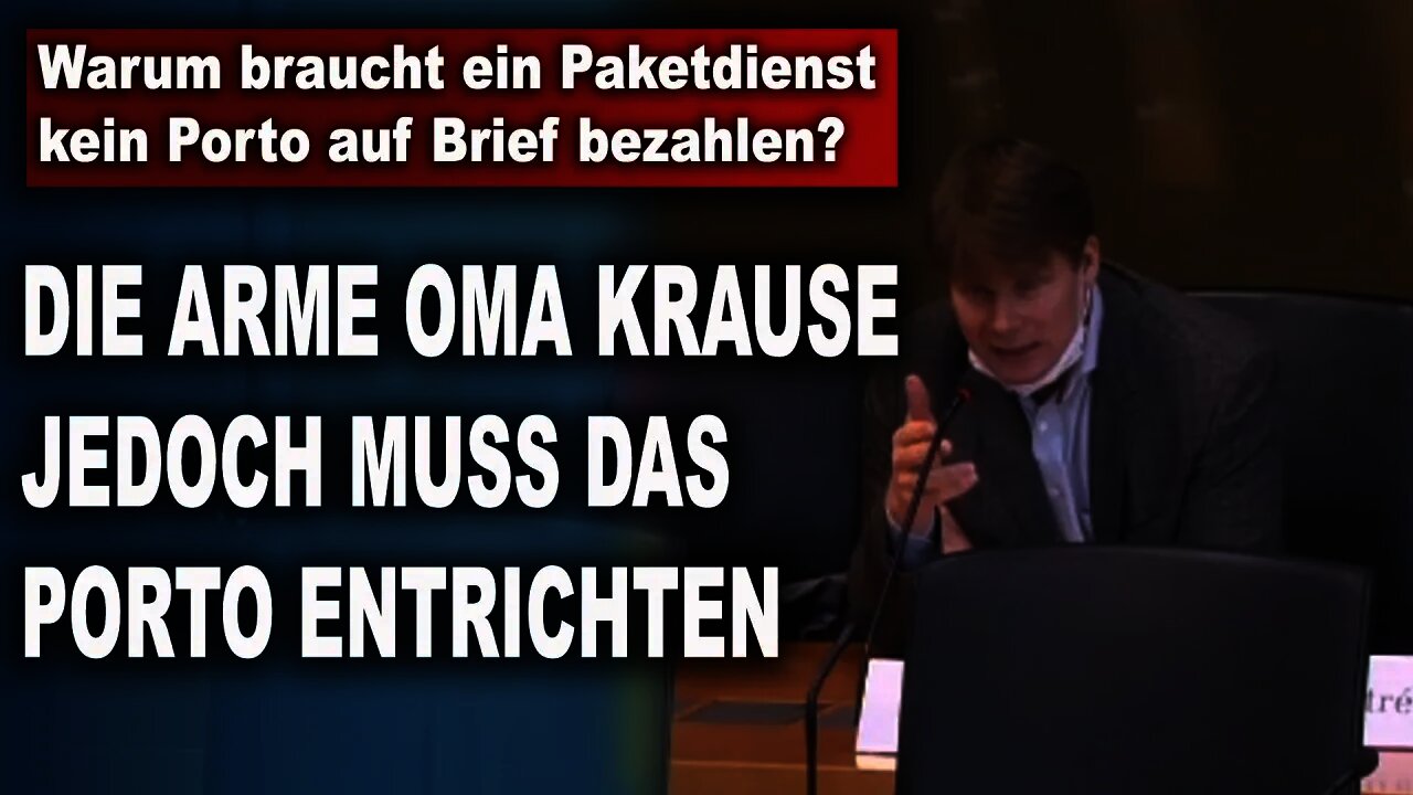 Warum braucht ein Paketdienst kein Porto auf Brief bezahlen, Steffen Kotré, AfD