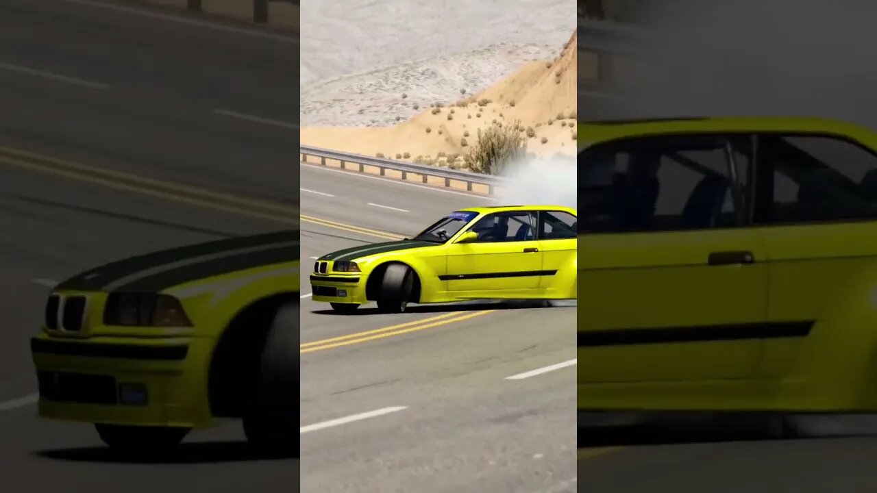 Canyon Drifting | BMW E36 M3 #shorts #assettocorsa #forzahorizon5 #drift #drifting #driftcar #bmw