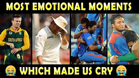 Top 10 emotional movements in cricket / respect moments / crying moments / Ms Dhoni / Virat kholi