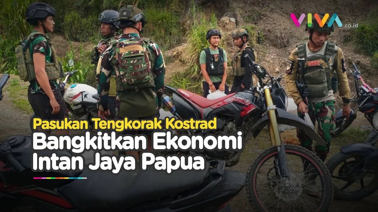 'Tendang' OPM ke Hutan, Pasukan Tengkorak Bangkitkan Intan Jaya